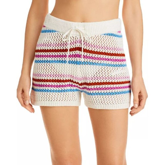 L*Space On The Horizon Striped Shorts Swim Cover-Up NWT Size XL - Picture 1 of 6